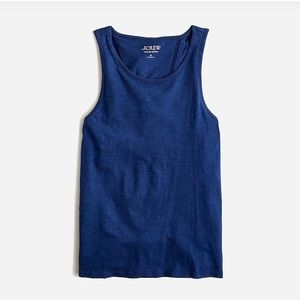 JCrew Vintage cotton knot-back tank top in Color Mediterranean Navy Size Medium